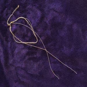 Rose gold Lariat necklace